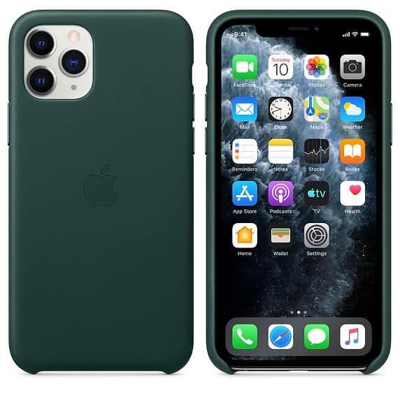 iPhone 11 Pro Leather Case - Green