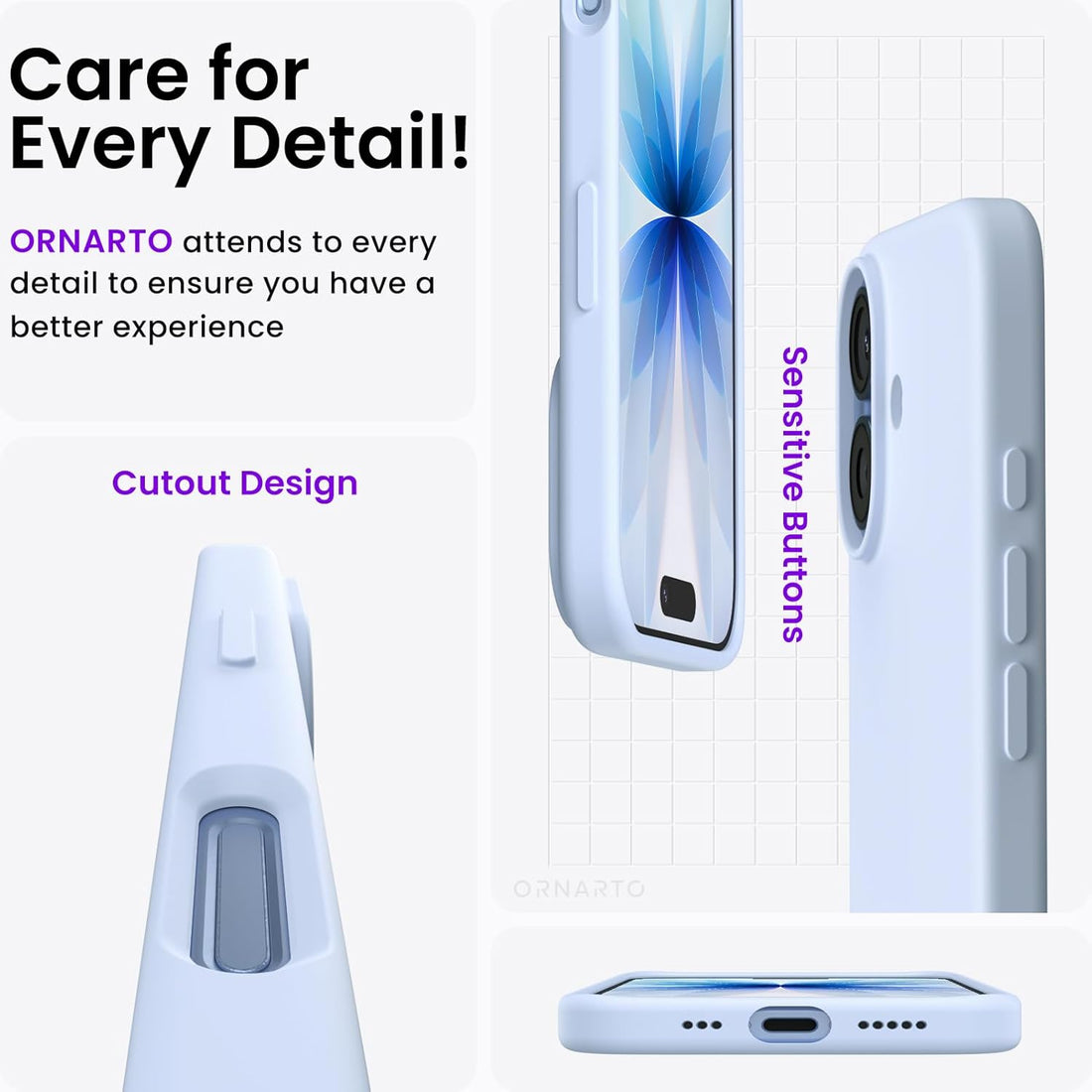 iPhone 17 Silicone Case - Cloud Blue
