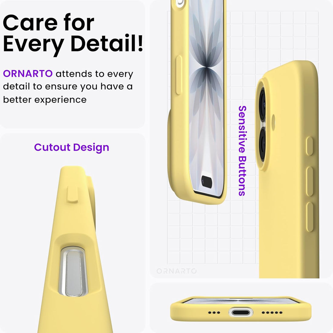 iPhone 17 Silicone Case - Yellow
