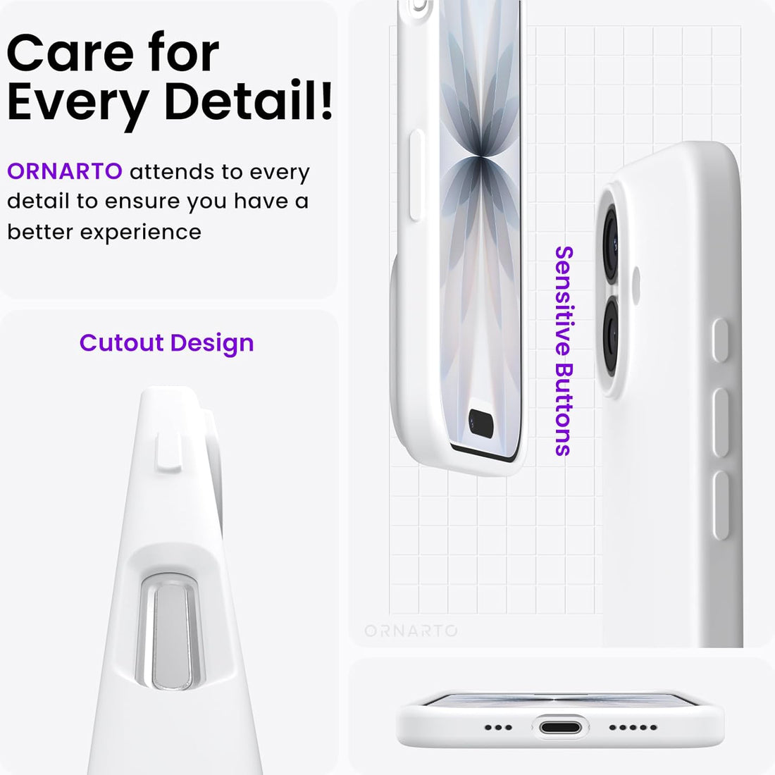 iPhone 17 Silicone Case - White
