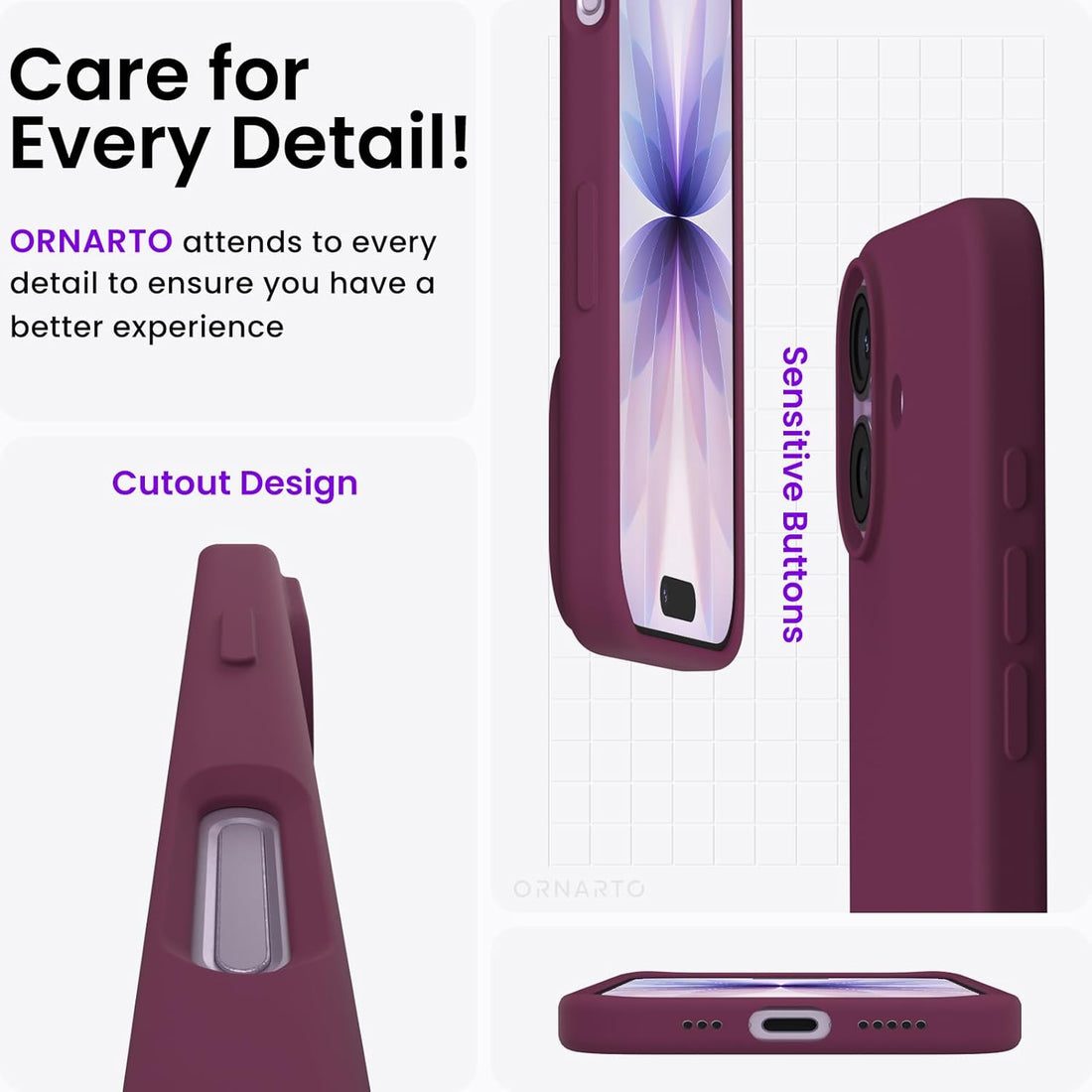 iPhone 17 Silicone Case - Plum