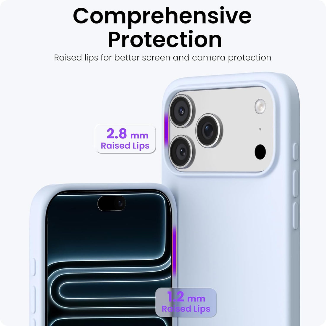 iPhone 17 Pro Max Silicone Case - Cloud Blue