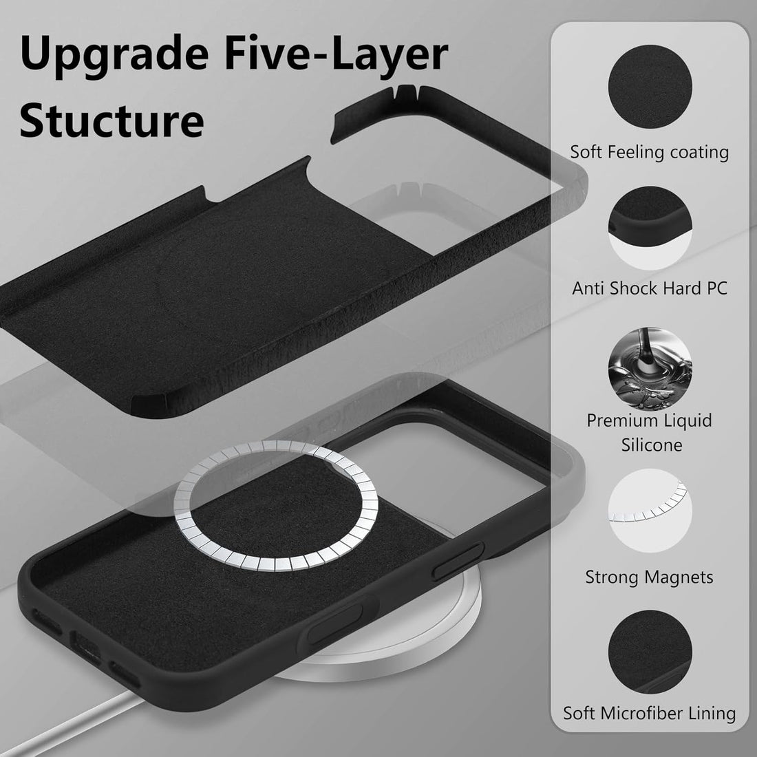iPhone 17 Pro Silicone Case - Black