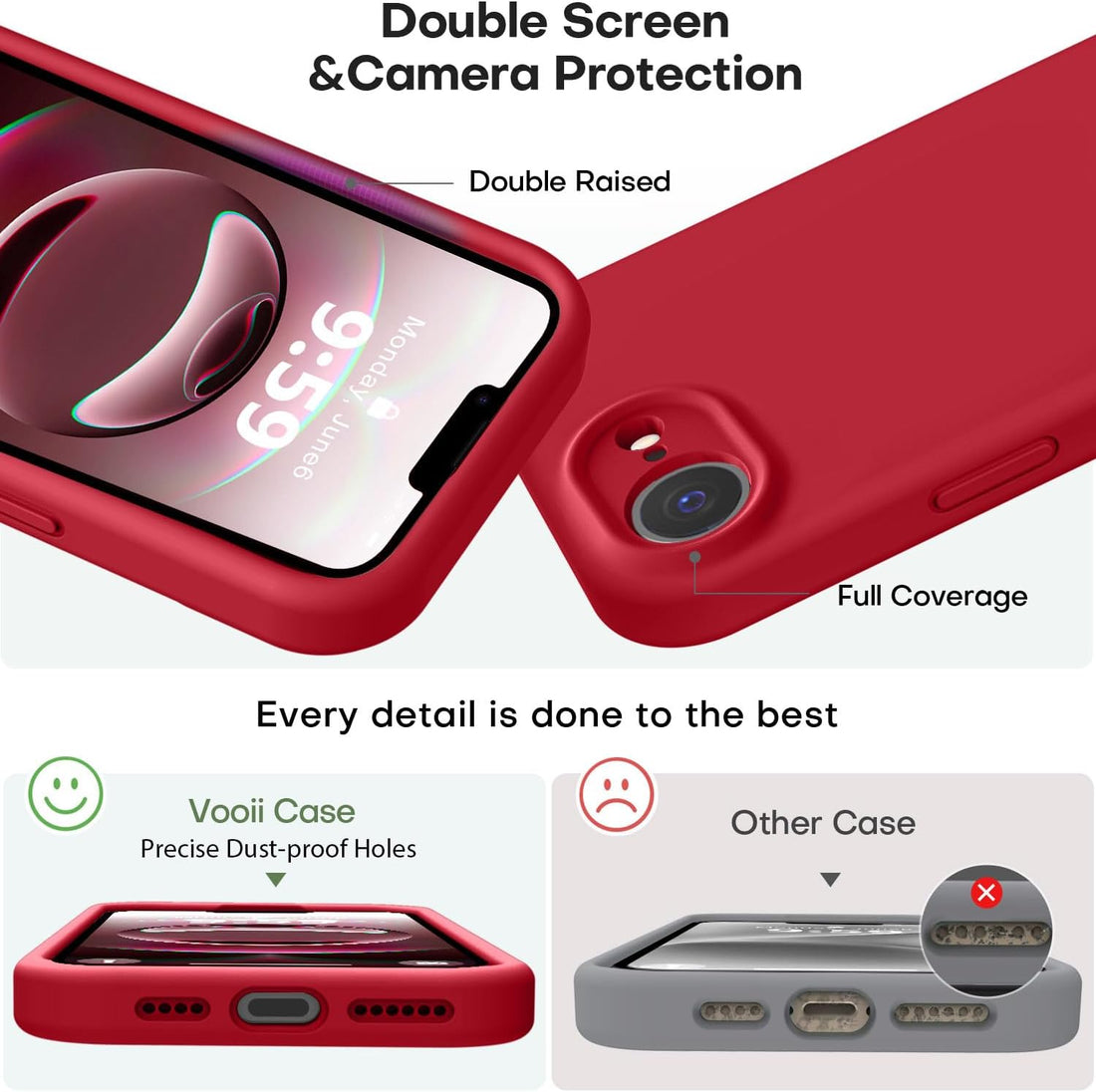 iPhone 17e Silicone Case - Red