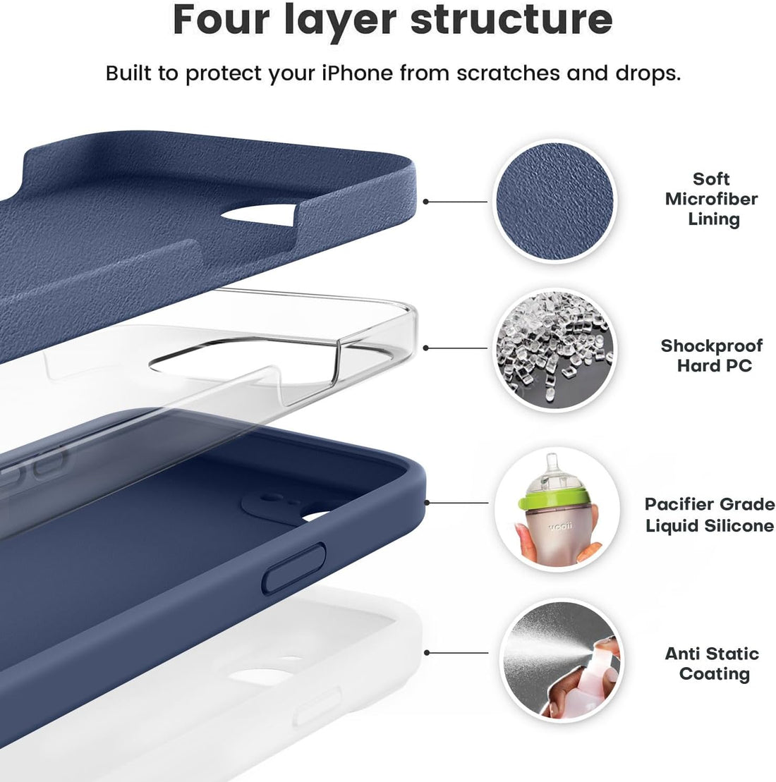iPhone 17e Silicone Case - Midnight Blue