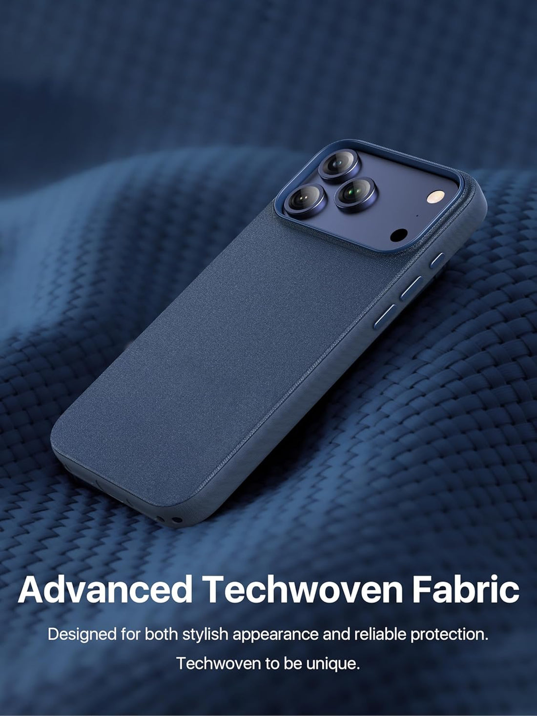 Techwoven Case iPhone 17 Pro Max - Midnight Blue