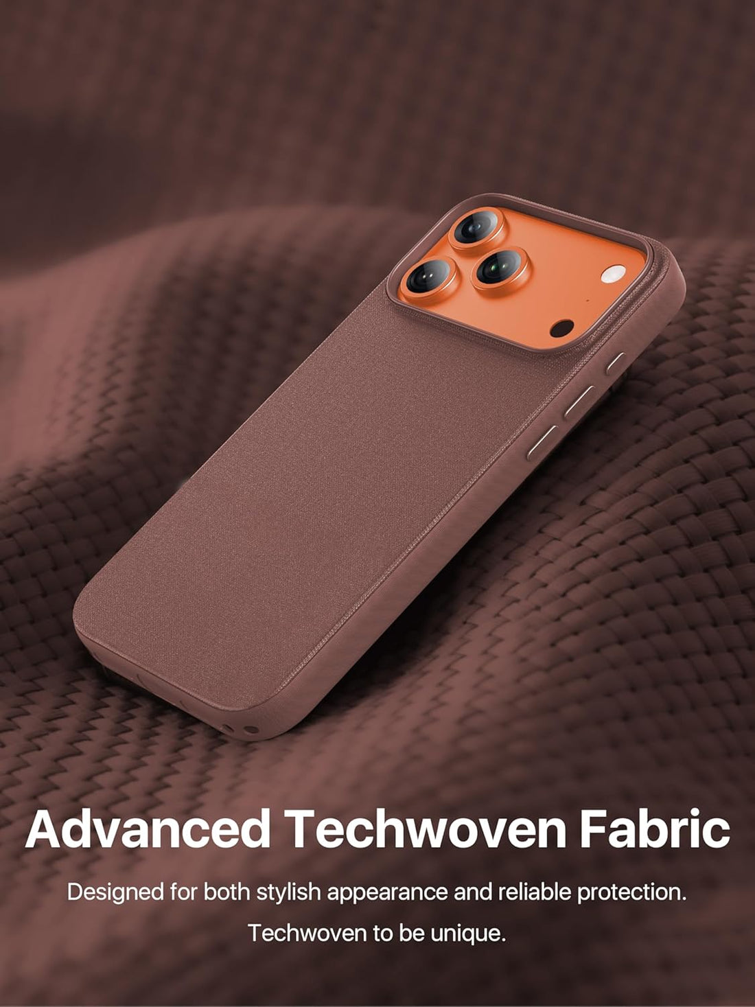 Techwoven Case iPhone 17 Pro - Brown