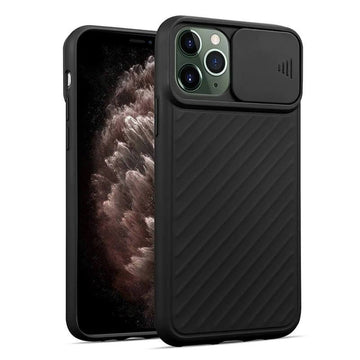 iPhone 12 & 12 Pro Silicone Sutter Case - Black
