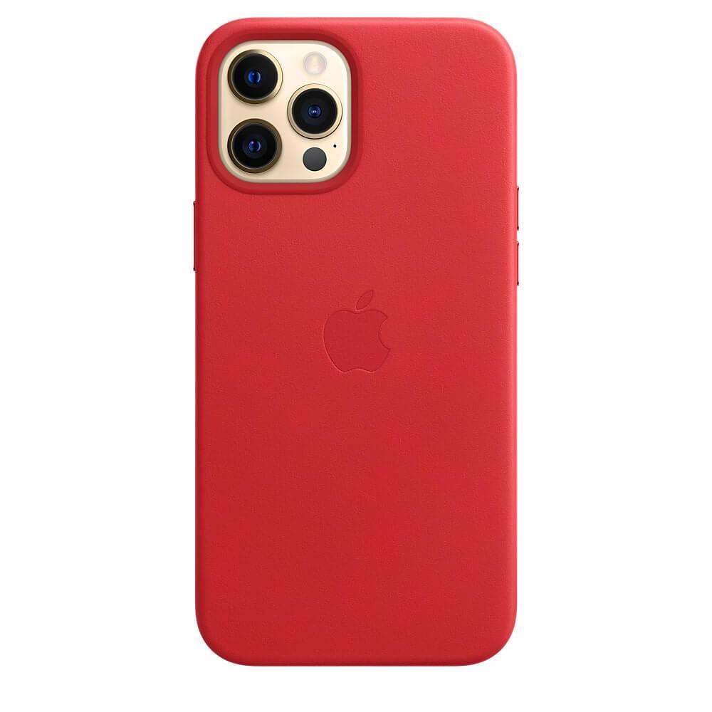 iPhone 12 & 12 Pro Leather Case - Red