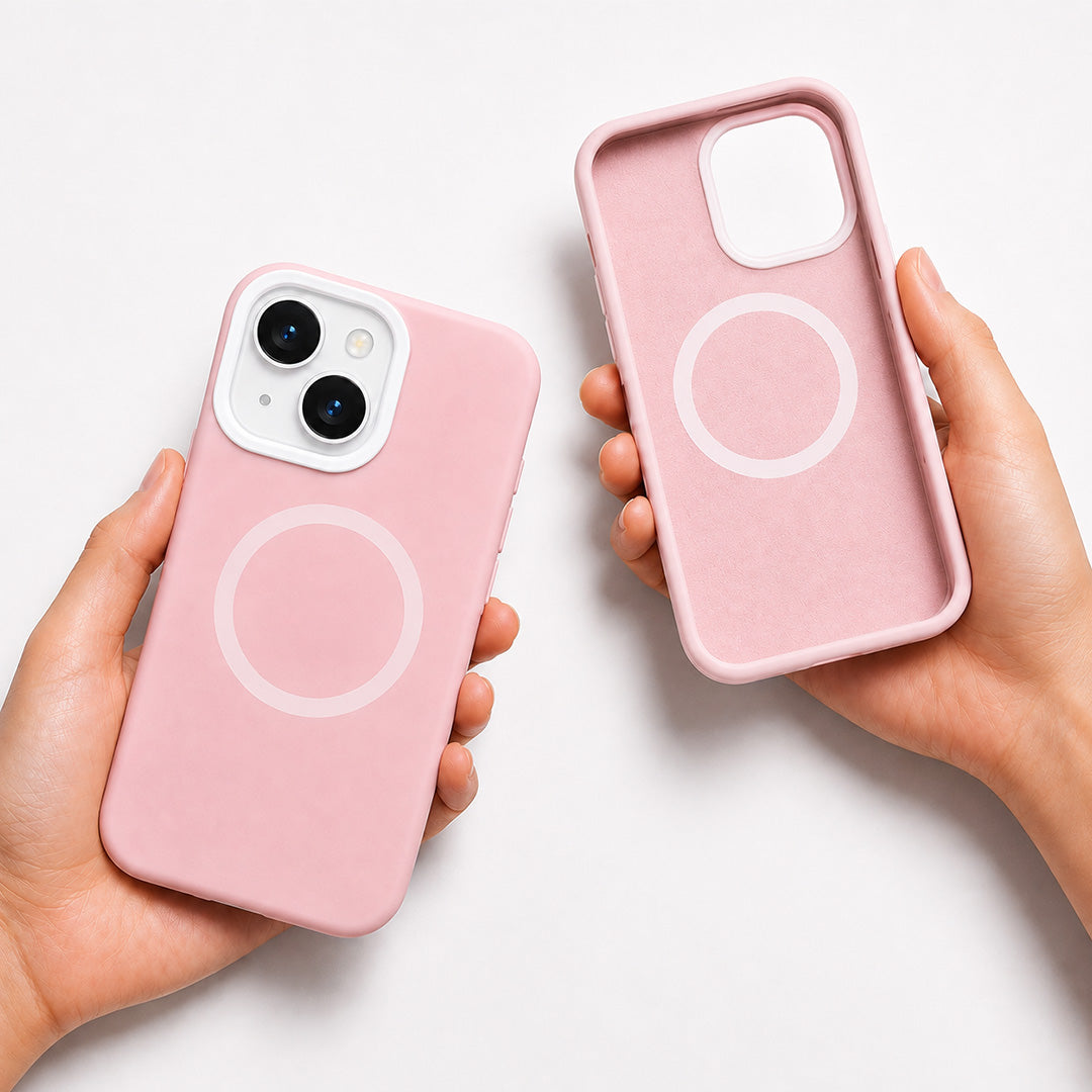 iPhone 15 Jelly Silicone Case With MagSafe - Pink