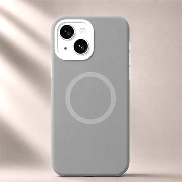 iPhone 15 Plus Jelly Silicone Case With MagSafe - Grey