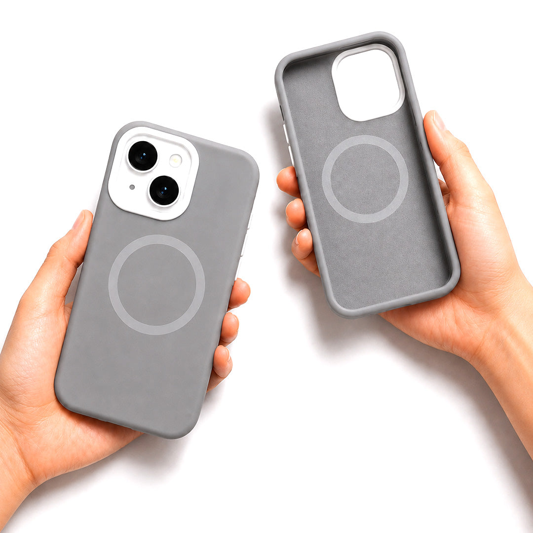 iPhone 15 Jelly Silicone Case With MagSafe - Grey