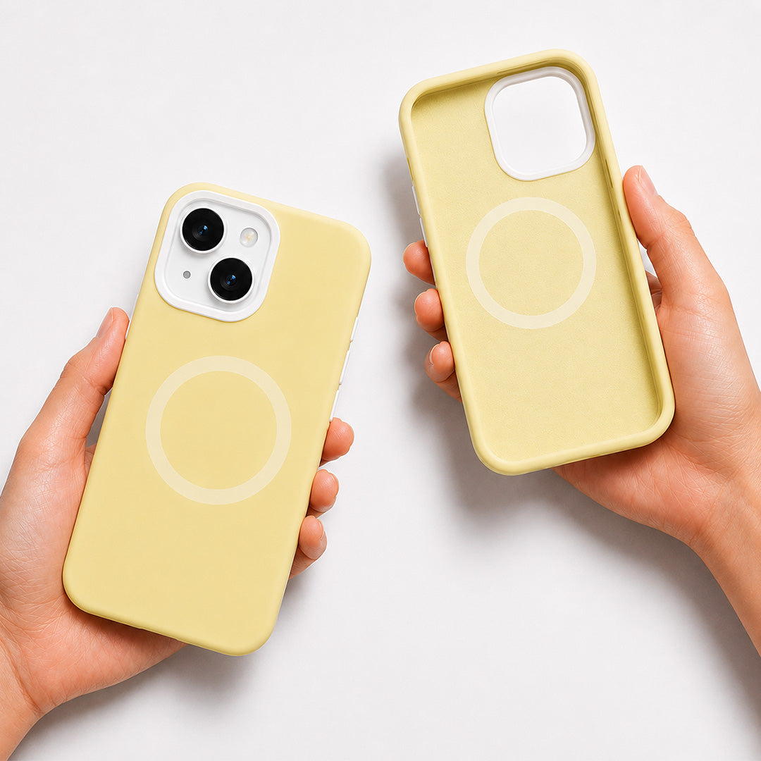 iPhone 13 Jelly Silicone Case With MagSafe - Lemon Yellow
