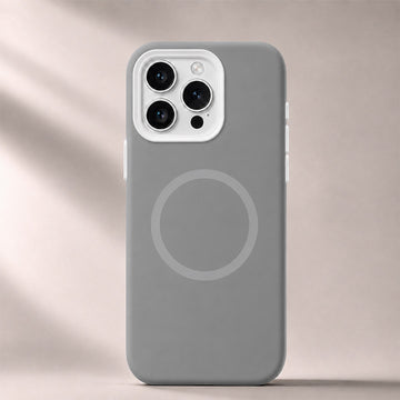 iPhone 15 Pro Jelly Silicone Case With MagSafe - Grey