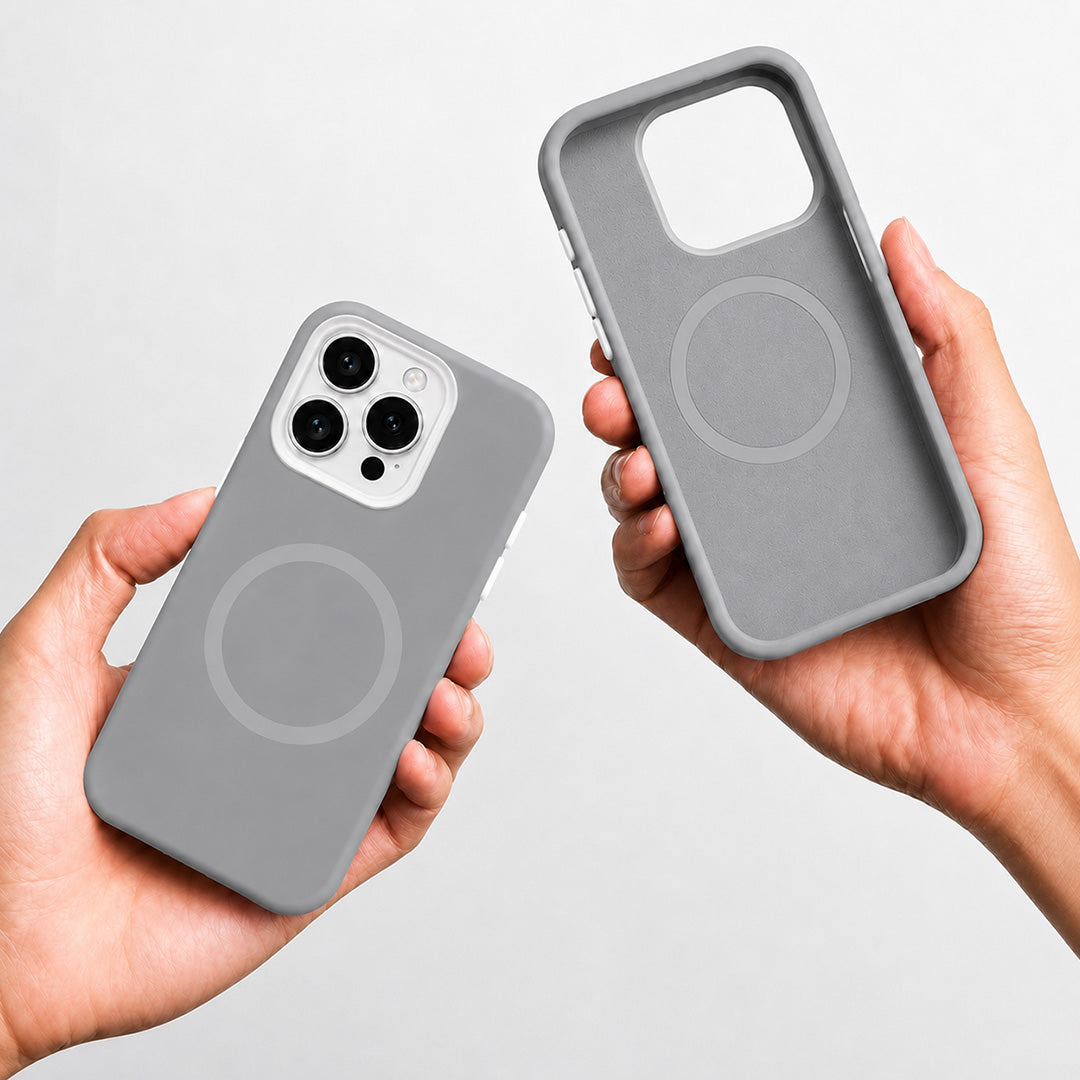iPhone 16 Pro Jelly Silicone Case With MagSafe - Grey