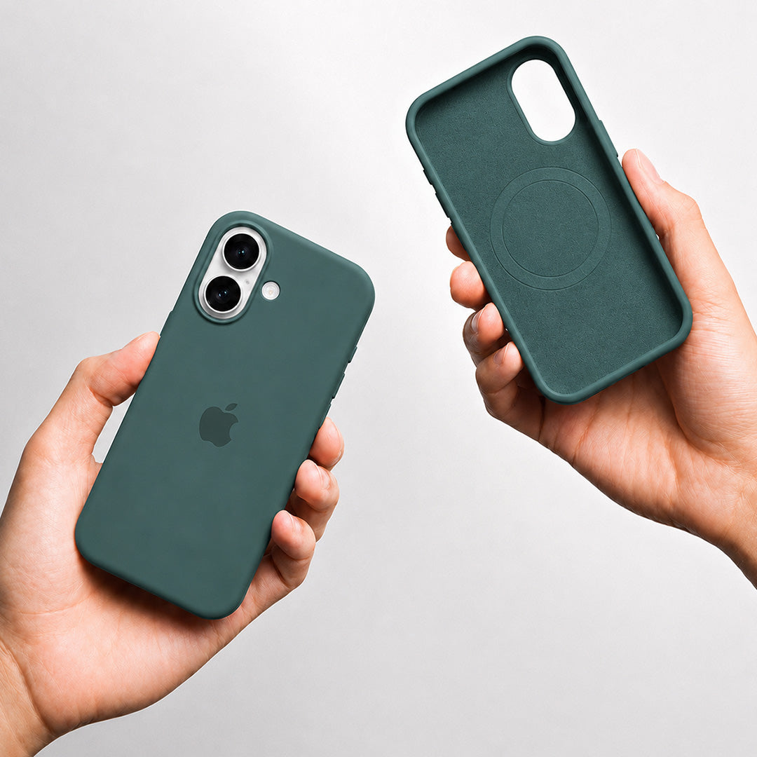 iPhone 16 Plus Silicone Case - Pine Green