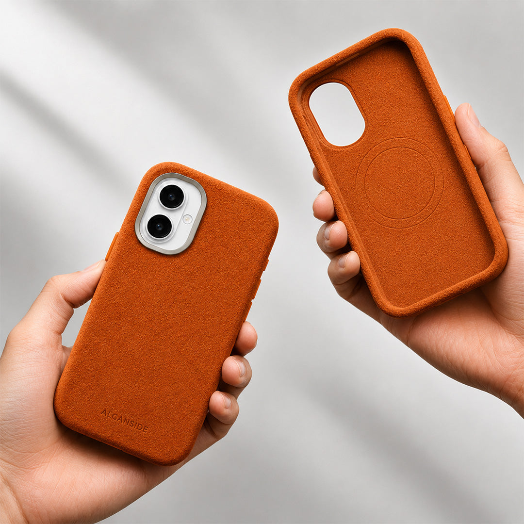 iPhone 17 Alcantara Case - Orange