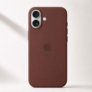 iPhone 16 Plus Silicone Case - Brown