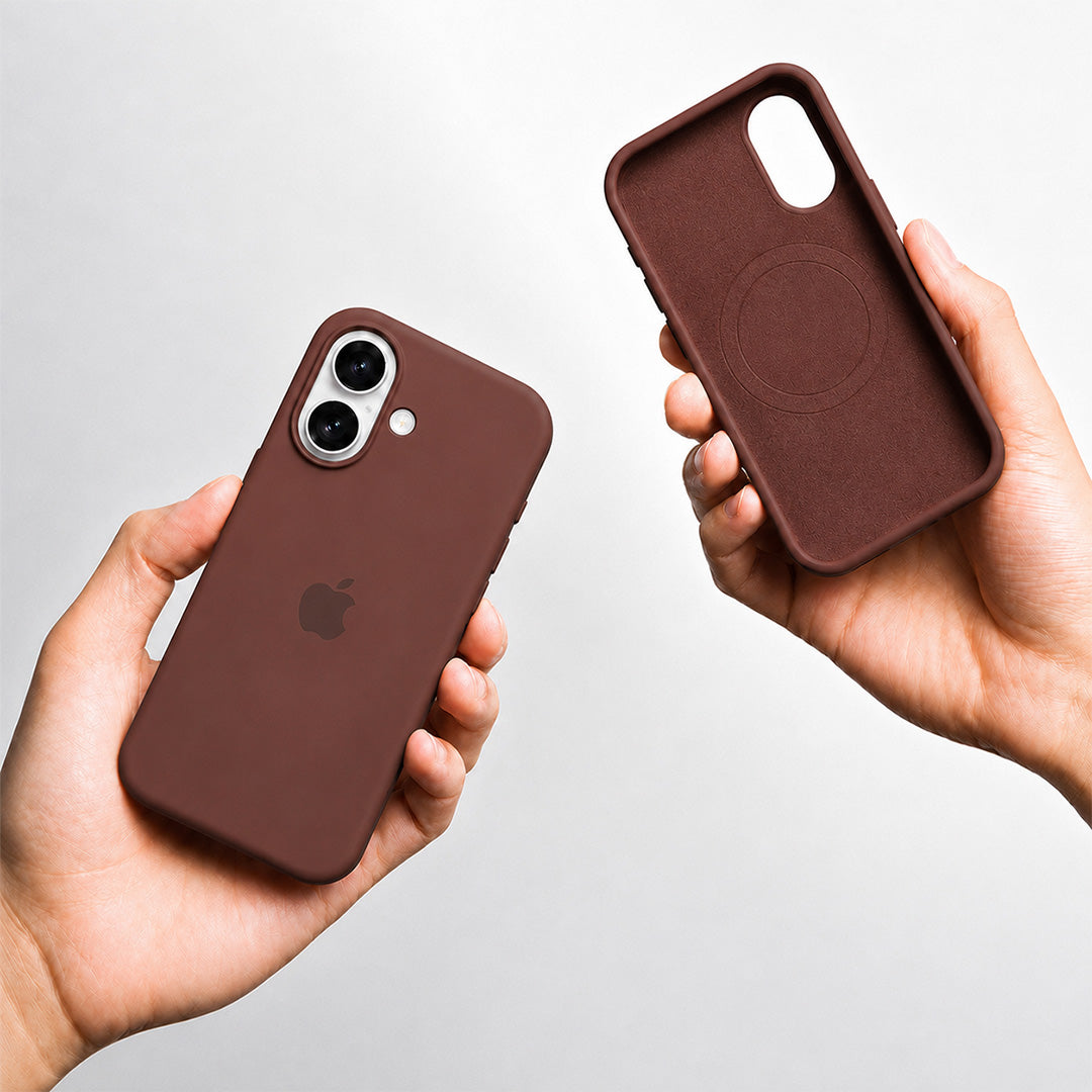iPhone 16 Plus Silicone Case - Brown