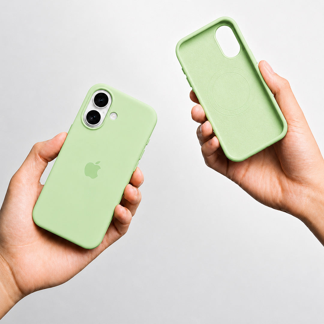 iPhone 16 Plus Silicone Case - Mint Green