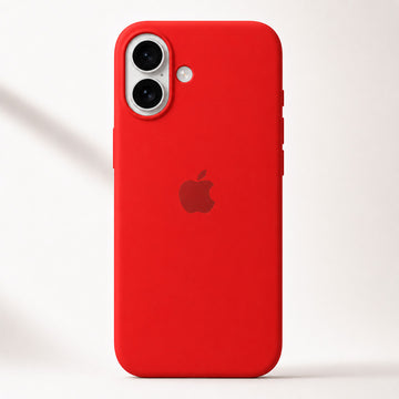 iPhone 16 Plus Silicone Case - Red