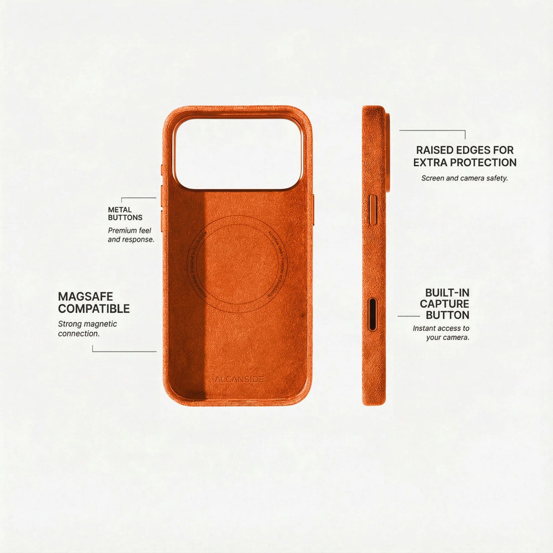 iPhone 18 Pro Max Alcantara Case - Orange