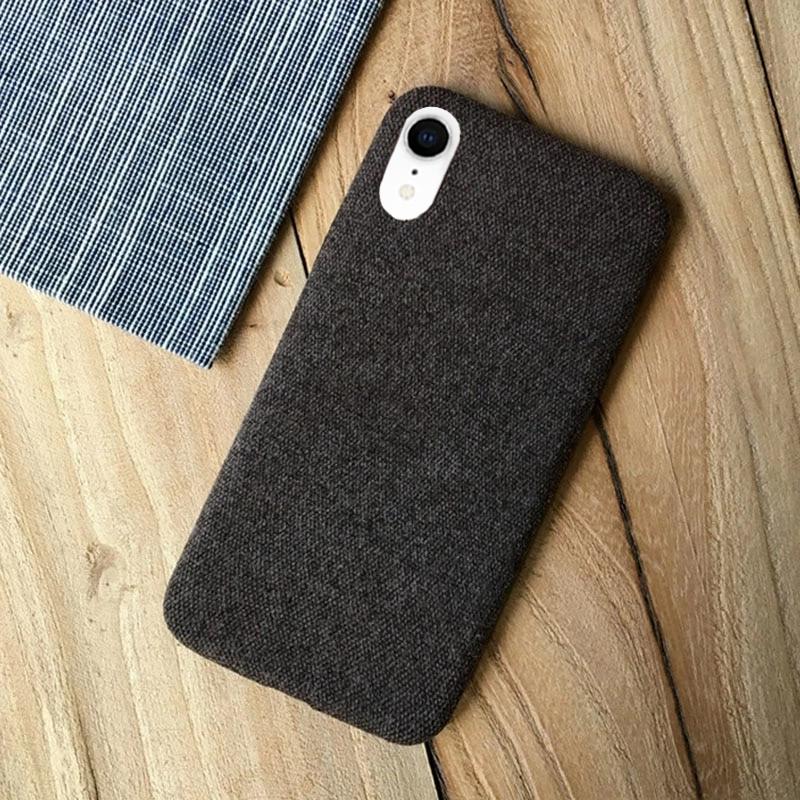 Black Fabric Case - iPhone XR