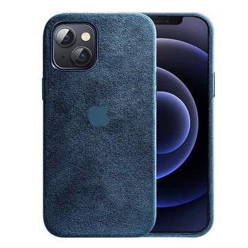 iPhone 14 Plus Alcantara Case - Royal Blue