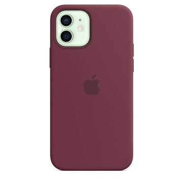 iPhone 12 Mini Silicone Case - Plum
